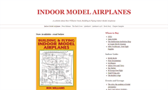 Desktop Screenshot of indoormodelairplanes.com